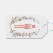 De roze Notenkraker Ballet Kerstmis Cadeaulabel (Voorkant (Horizontaal))