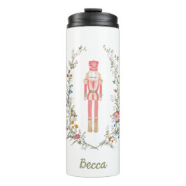 De roze Notenkraker Ballet Kerstmis Thermosbeker