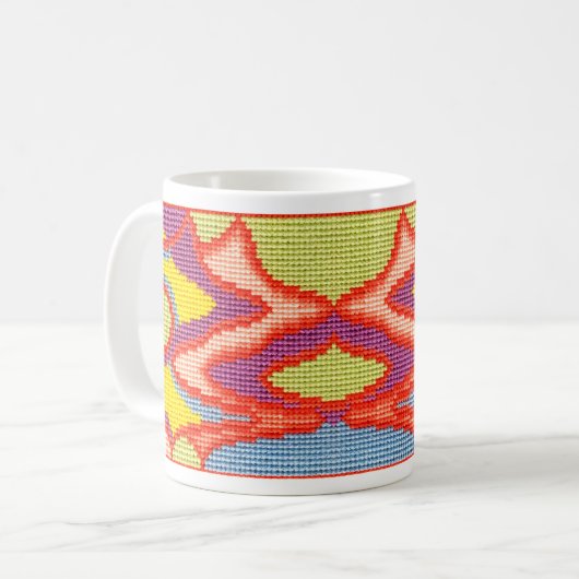 De roze ogen mok (Voorkant links)