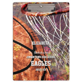 De roze paars van de sportieve girly klembord (Voorkant)