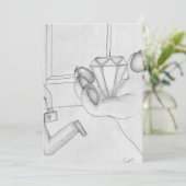 De roze panter feestdagenkaart (Staand voorkant)