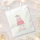 De roze Partij van de Verjaardag van het Meisje Bedankzakje (Geknipt)