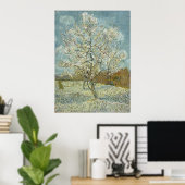 De roze perzikboom van Van Gogh Poster (Thuiskantoor)