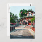 De roze Poort van de Tempel van Quan Cong, Hoi, Briefkaart (Voorkant / Achterkant)