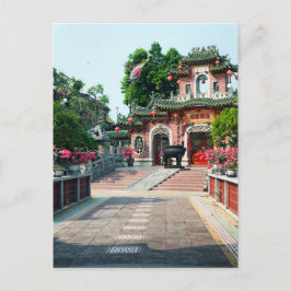 De roze Poort van de Tempel van Quan Cong, Hoi, Briefkaart