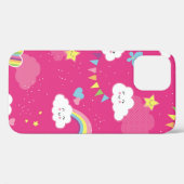 De roze Rainbow Sky die het patroon herhaalt. Een Case-Mate iPhone Case (Achterkant (horizontaal))