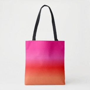 De roze, Rode en Oranje canvas tas van de Gradiën