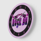 De roze Rots van het Logo op de Klok van de Muur (Hoek)