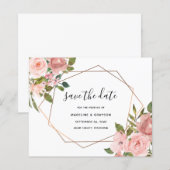 De roze roze Geometrische Lijst van de begroting s (Voorkant / Achterkant)