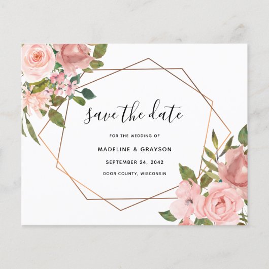 De roze roze Geometrische Lijst van de begroting s (Voorkant)