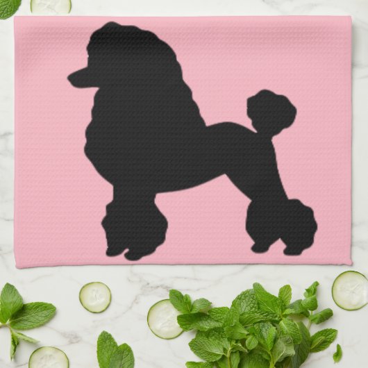 De roze roze roze roebel geïnspireerde keukenhandd theedoek (Gevouwen)