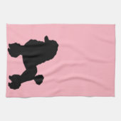 De roze roze roze roebel geïnspireerde keukenhandd theedoek (Horizontaal)