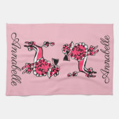 De roze roze roze roze roze roze roofdieren person theedoek (Horizontaal)