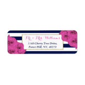 De roze roze rozen Collectie van het moderne Luxe  Etiket (Voorkant)