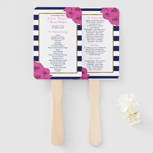 De roze roze rozen Collectie van het moderne Luxe  Handwaaier (Voorkant en achterkant)