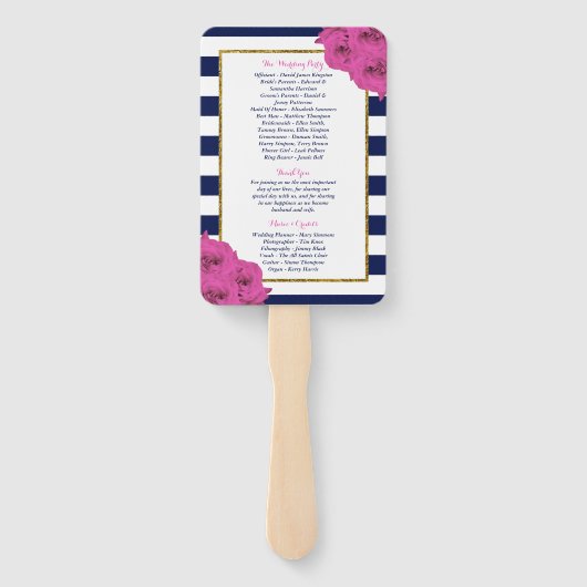 De roze roze rozen Collectie van het moderne Luxe  Handwaaier (Achterkant)