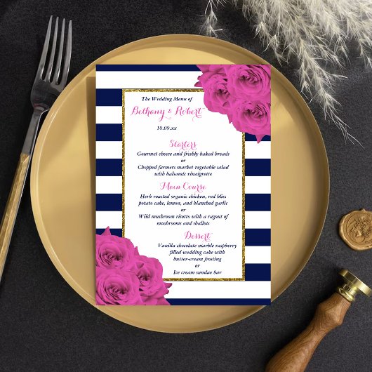 De roze roze rozen Collectie van het moderne Luxe  Menu