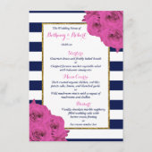 De roze roze rozen Collectie van het moderne Luxe  Menu (Voorkant)