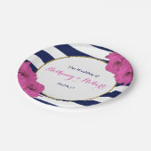 De roze roze rozen Collectie van het moderne Luxe  Papieren Bordje (Gekanteld)