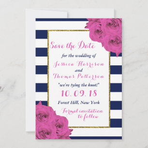 De roze roze rozen Collectie van het moderne Luxe Save The Date