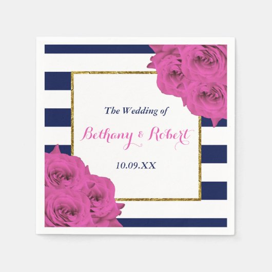 De roze roze rozen Collectie van het moderne Luxe  Servetten (Voorkant)