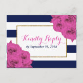 De roze roze rozen Collectie van het moderne Luxe  Uitnodiging Briefkaart (Voorkant)