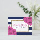 De roze roze rozen Collectie van het moderne Luxe  Uitnodiging Briefkaart (Staand voorkant)