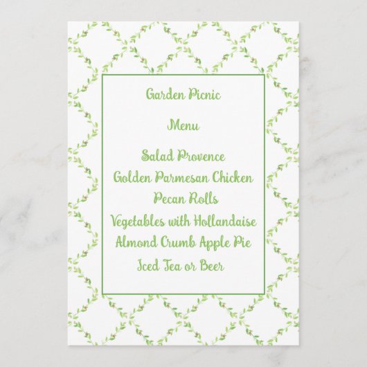 De roze roze rozen en de Kaart van het Menu Ivy Tr (Voorkant)