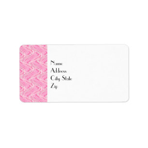 De Roze Samenvatting van de gesponnen suiker Etiket