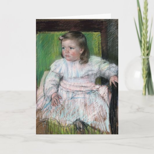 De Roze Sash, Mary Cassatt Kaart (Voorkant)