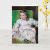 De Roze Sash, Mary Cassatt Kaart (Gele Bloem)