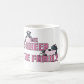 De roze schapen van de familie koffiemok (Voorkant rechts)