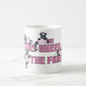 De roze schapen van de familie koffiemok (Center)