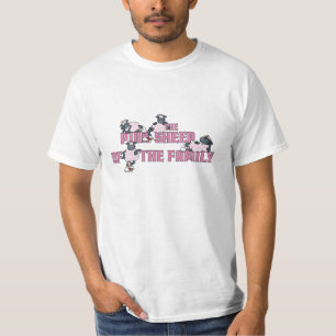 De roze schapen van de familie t-shirt