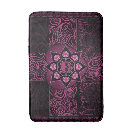 De roze schedel badmat (Voorkant Verticaal)