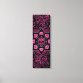 De roze schedel canvas afdruk (Voorkant)
