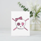 (De Roze) Schedel van de ambacht Briefkaart (Staand voorkant)