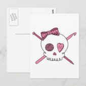 (De Roze) Schedel van de ambacht Briefkaart (Voorkant / Achterkant)