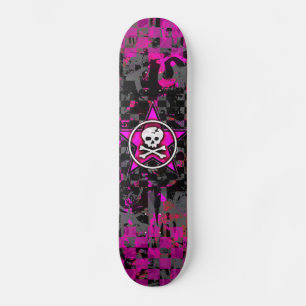 De roze Schedel van de Ster Skateboard