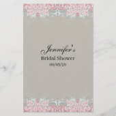 De roze scrollrollen van het Spel van het vrijgeze Flyer (Achterkant)