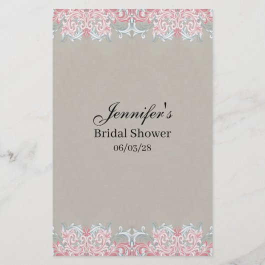 De roze scrollrollen van het Spel van het vrijgeze Flyer (Achterkant)