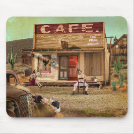 De roze slang muismat