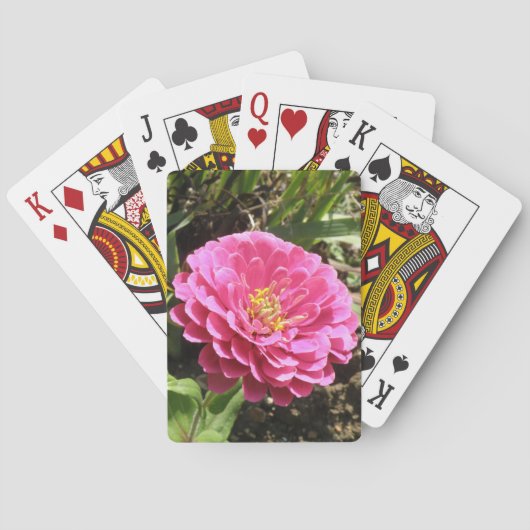 De roze Speelkaarten van Zinnia (Achterkant)