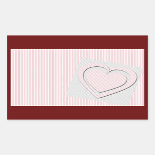 De roze Sticker van het Hart van de Liefde #2