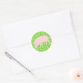 De roze Sticker van het Varken (Envelop)