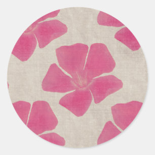 De roze Stickers van de Bloem