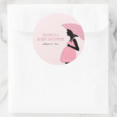De roze Stickers van het Baby shower van de (Tas)