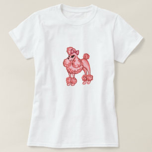 De roze T-shirt van de Poedel