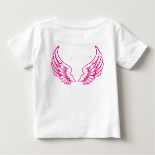De Roze T-shirt van het Baby van de Vleugels van