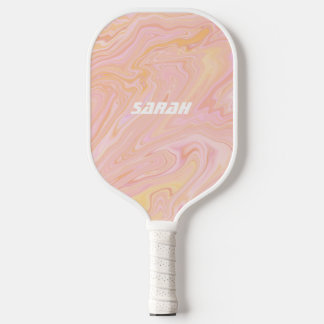 De Roze Tangerine Retro Pickleball Paddle